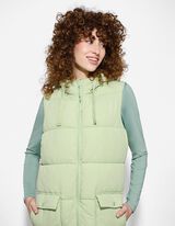 Lange Weste - Regular Fit - dunkelgr&uuml;n