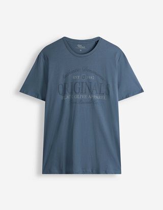 T-Shirt - Frontprint - blau