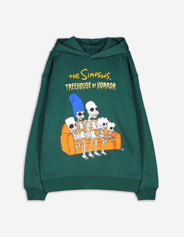 Felpa con cappuccio - The Simpsons - verde scuro