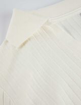 Maglia a maniche lunghe - Misto cotone - bianco