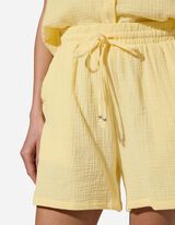 Shorts - Musselin - Hellgelb