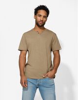 T-Shirt - T-Shirt-Ausschnitt - beige