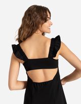 Haljina - LENZING&trade; ECOVERO&trade; - crno