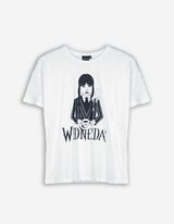 T-shirt - Wednesday - wit