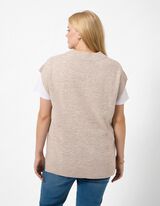 Pullunder - einfarbig - Beige