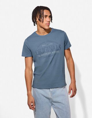 T-Shirt - Print - blau