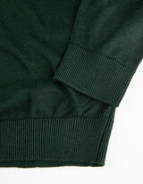 Longsleeve - Fijn breisel - donkergroen