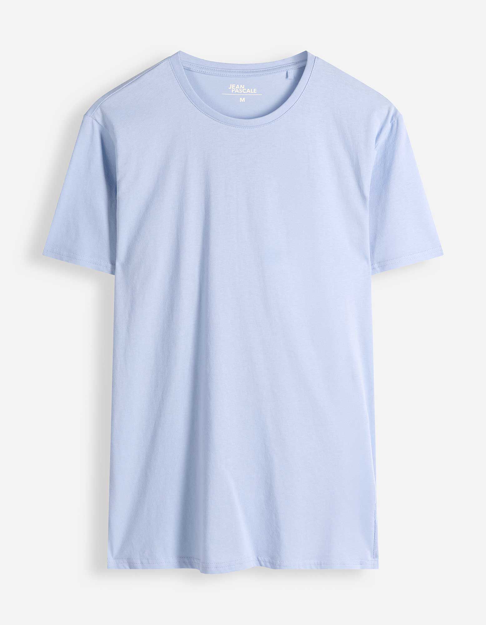 T-Shirt - einfarbig - Hellblau