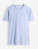 T-Shirt - einfarbig - Hellblau