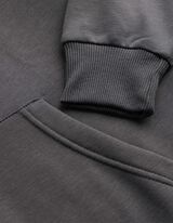 Sweat &agrave; capuche - Coupe oversize - gris fonc&eacute;
