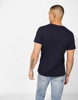 T-Shirt - einfarbig - dunkelblau