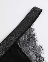 Tanga - Csipke - fekete