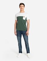 Majica kratkih rukava - Džep na grudima - zeleno