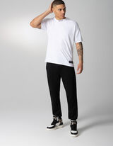 T-shirt - Message imprim&eacute; - blanc