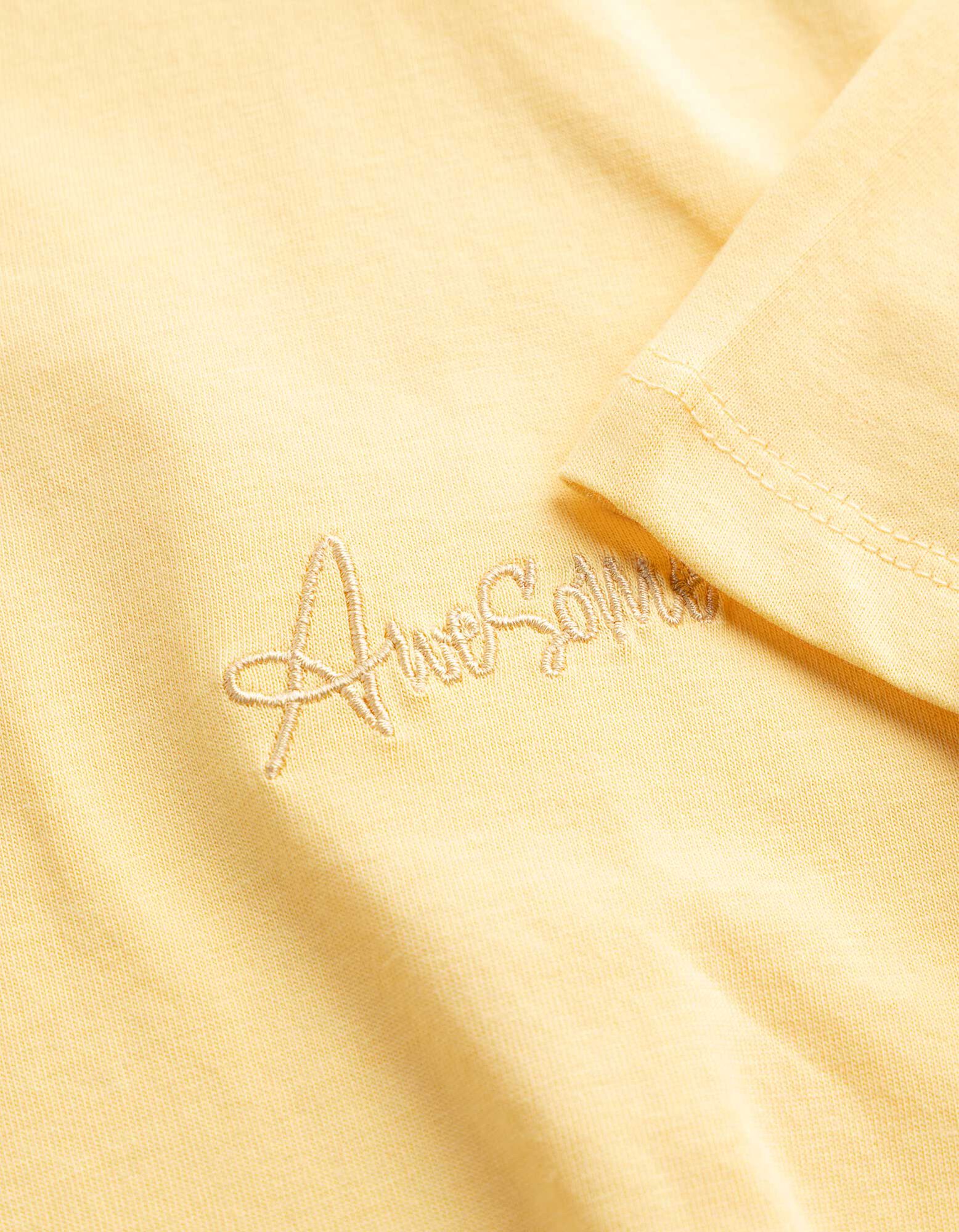 T-shirt - Borduursels - geel