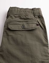 Cargohose - Knopf- und Rei&szlig;verschluss - dunkelgr&uuml;n