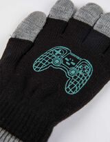 Handschuhe - Print - schwarz