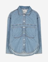 Bluse - mid blue denim - blau