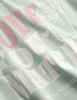 Sweatshirt - R&uuml;ckenprint - gr&uuml;n