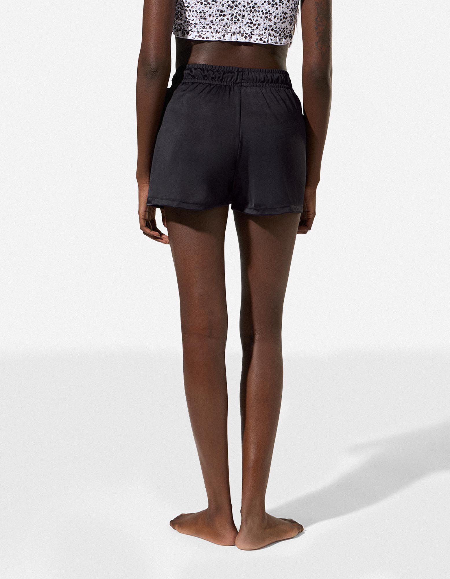 Badehose - Elastischer Bund - Schwarz