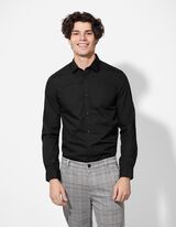 Hemd - bügelleicht - schwarz