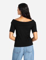 Tričko - V&yacute;strih Carmen - cierna