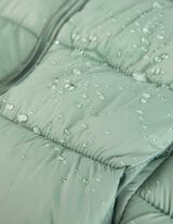 pikowana kurtka - material hydrofobowy - turkusowy