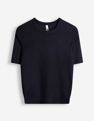 Pullover - l&uuml;hikesed varrukad - tumesinine