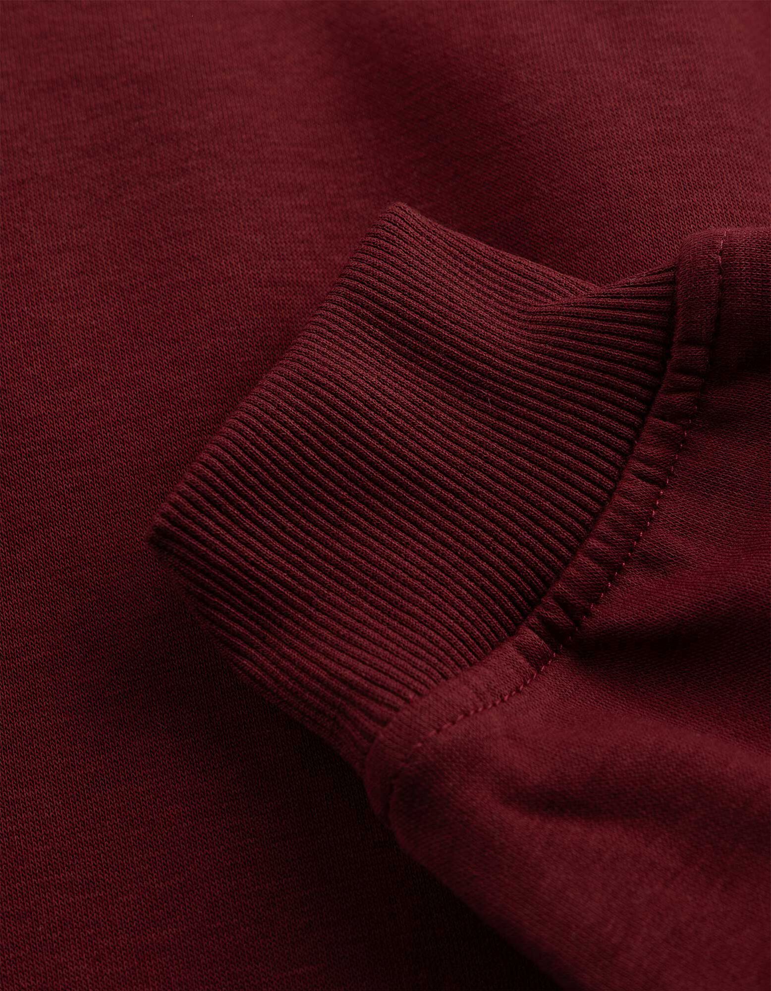 Sweatshirt - Relax Pasvorm - Donkerrood
