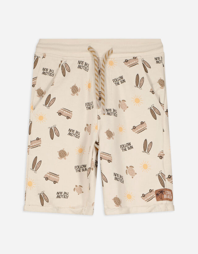 Bermuda  - Risvolti fissi sul fondo gamba - beige
