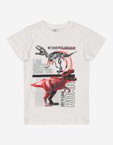Tricou - Imprimeu - Alb