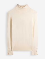 Strickpullover - Rollkragen - Hellgelb
