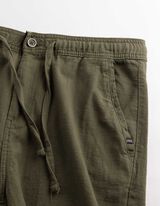 Shorts - Leinen-Optik - Taupe