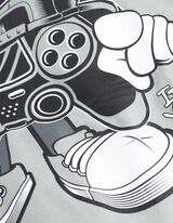 koszulka z długim rękawem - Frontprint - szary