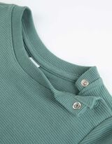 Hosszú ujjú felsőből és nadrágból álló szett - Felvarró - sötétzöld