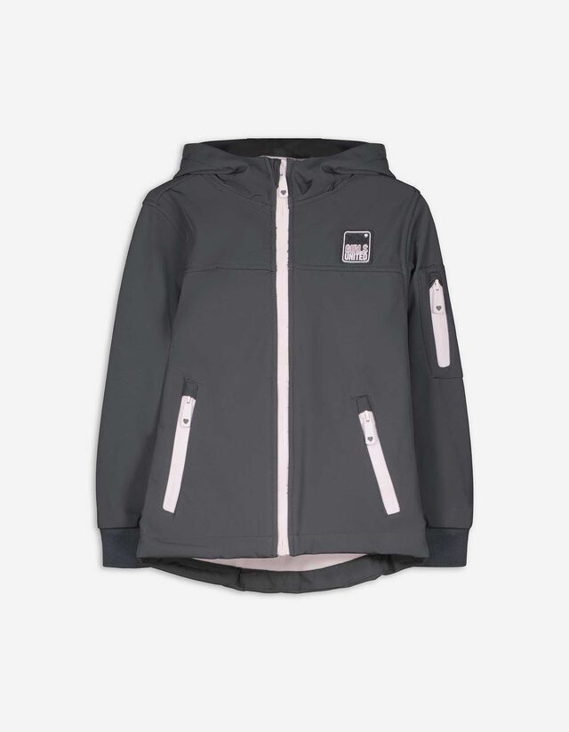 Outdoor jack - Softshell - donkergrijs