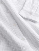 Bluse - einfarbig - wei&szlig;