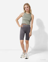 Cyklistické kalhoty - Bezešvé - tmave seda