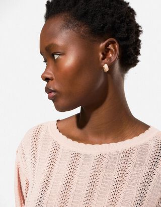 Ohrringe - einfarbig - goldfarben