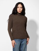 Pleteni pulover - braon