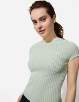 Camicia in maglia - Tinta unita - verde chiaro