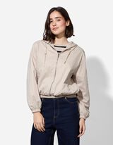 Bunda - Nadměrný střih Oversized Fit - béžová