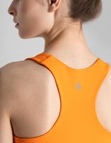 Crop modrček - Mehko na otip - oranzna