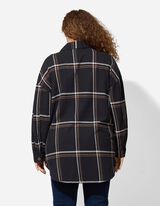 Longshirt - Hemdkragen - schwarz