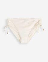 Short de bain - Mati&egrave;re structur&eacute;e - beige