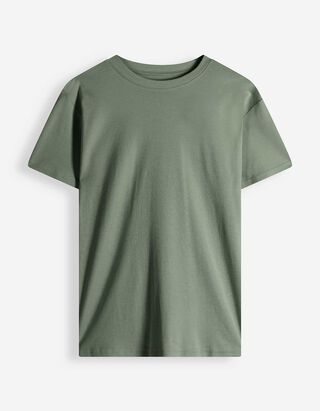 Tričko - Nadměrn&yacute; střih Oversized Fit - tmave zelena