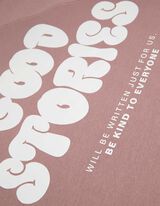 Felpa - Impronta sul retro - rosa