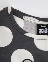 Tričko s dlhými rukávmi - Minnie Mouse - tmavoseda