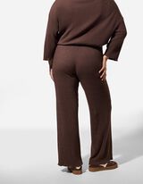 Hose - Plissee - braun