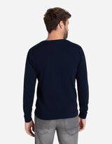 Pullover - Scollo rotondo - blu scuro